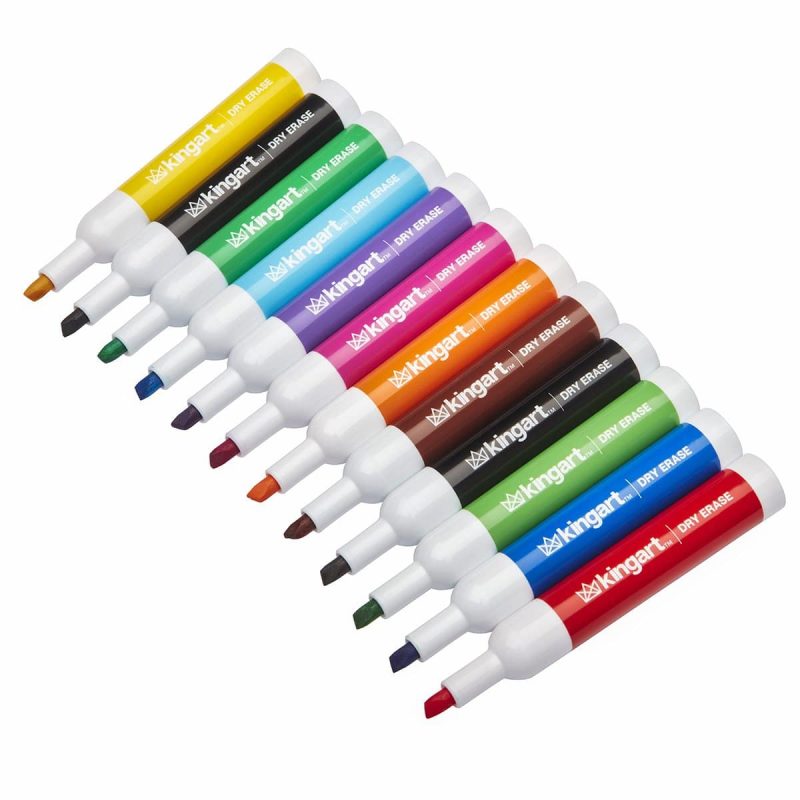 kingart value kingart value pack dry erase markers set of 36 12 colors 3 each 29560269078689